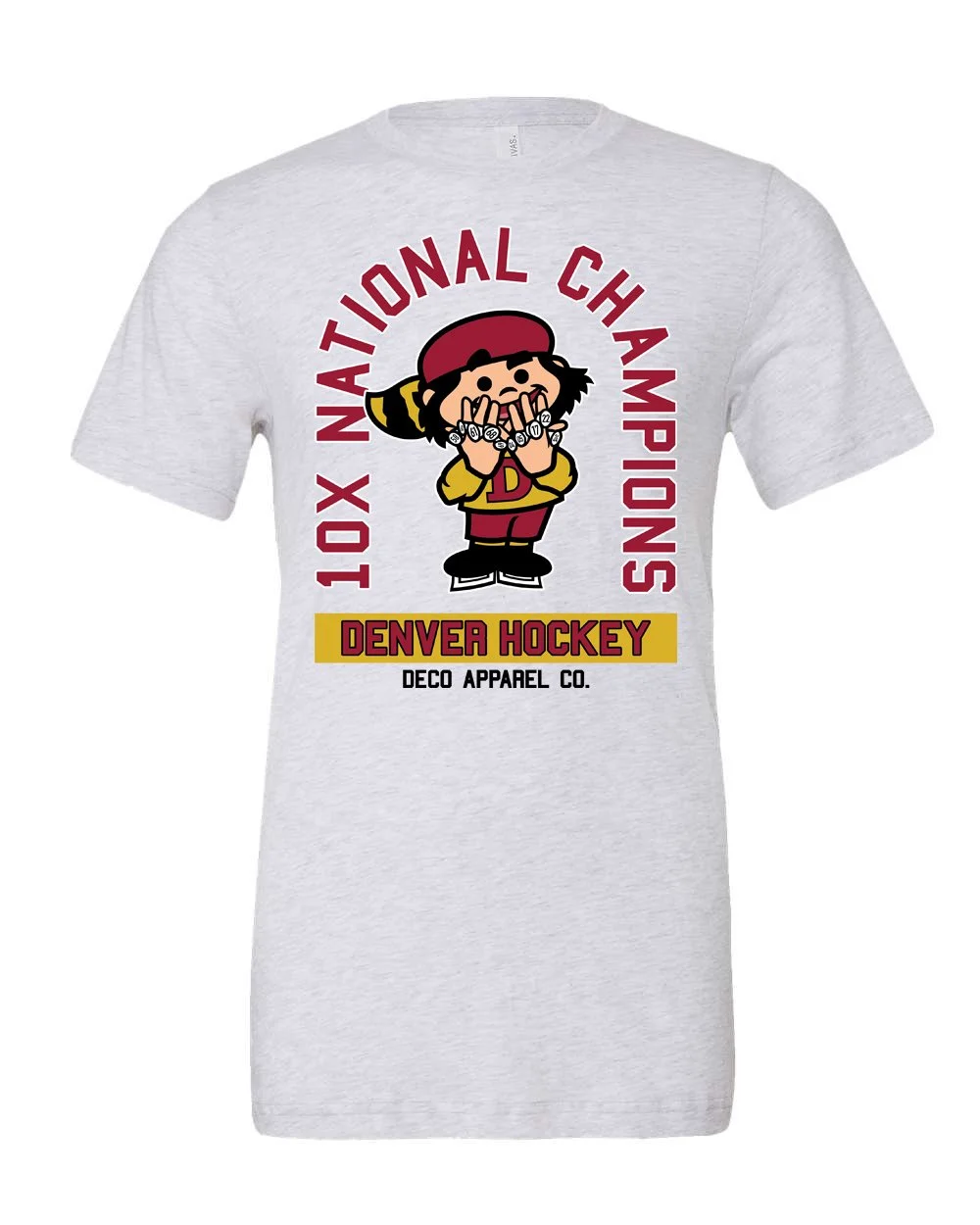 【HOCKEY】 EPIPHANY TEE WHITE Denver Hockey Ten Rings Tee — DeCo Apparel Co.